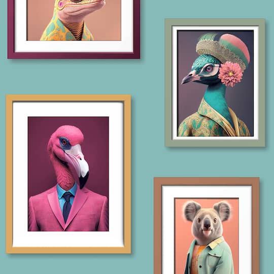 Designs Direct Funky Animal Portraits Wallpaper